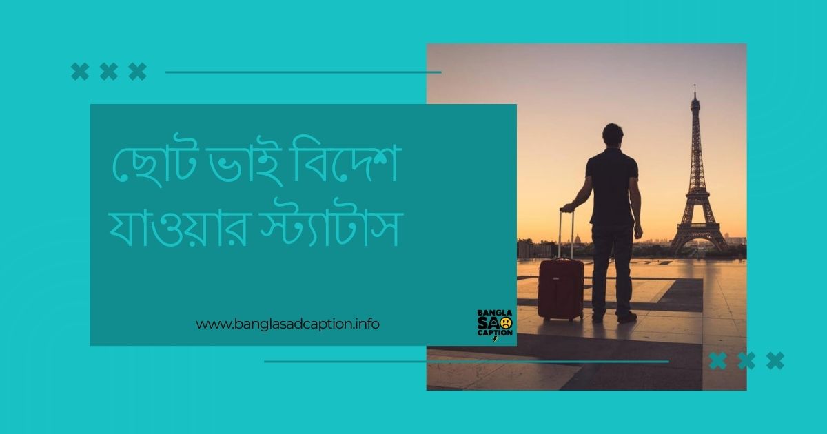 ছোট ভাই বিদেশ যাওয়ার স্ট্যাটাস